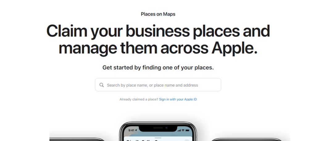 listing on Apple Maps